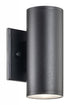 Matteo Lighting Tubular 2 Light Wall Sconce in Black Model: S10212MB
