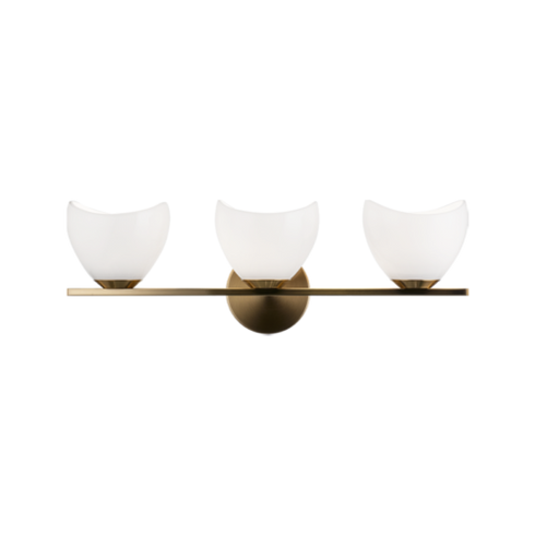 Matteo Lighting Uptowne 3 Light Vanity in Black Model: S04203BKOP