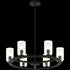 Matteo Lighting Westlock 6 Light Pendants in Combination Finishes Model: C34006AG