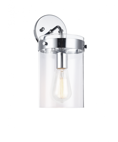 Matteo Lighting Zale 1 Light Wall Sconce in Black Model: W78401BK