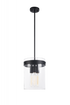 Matteo Lighting Zale 3 Light Pendant in Black Model: C78403BK