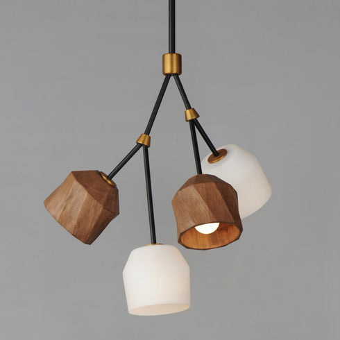 Maxim Akimbo Multi Light Pendant in Dark Bronze/Antique Brass Finish Model: 28274DBZAB