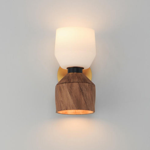 Maxim Akimbo Wall Sconce in Dark Bronz Antique Brass Finish Model: 28271DBZAB