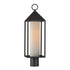 Maxim Aldous Outdoor Pol Post Mount in Black Finish Model: 30070SWBK