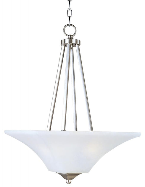 Maxim Aurora Invert Bowl Pendant in Satin Nickel Finish Model: 20093FTSN