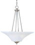 Maxim Aurora Invert Bowl Pendant in Satin Nickel Finish Model: 20093FTSN