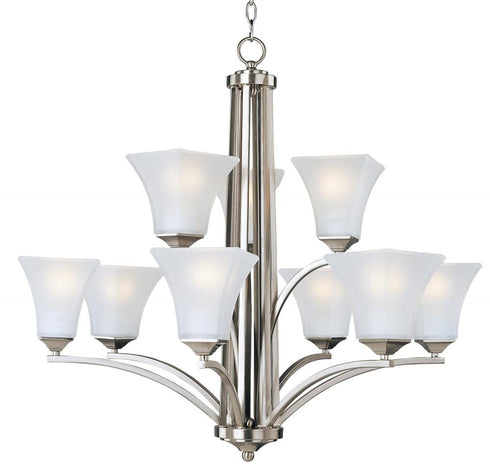 Maxim Aurora Multi Tier Chandelier in Satin Nickel Finish Model: 20096FTSN