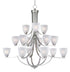 Maxim Axis Multi Tier Chandelier in Satin Nickel Finish Model: 11228FTSN