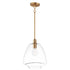 Maxim Babylon Single Pendant in Satin Brass Finish Model: 11116CLSBR