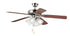 Maxim Basic-Max Basic Max Indoor Ceiling Fan in Satin Nickel Walnut Pecan Finish Model: 89907FTSNWP