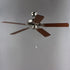 Maxim Basic-Max Basic Max Indoor Ceiling Fan in Satin Nickel Walnut Pecan Finish Model: 89907FTSNWP