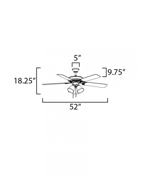 Maxim Basic-Max Basic Max Indoor Ceiling Fan in Satin Nickel Walnut Pecan Finish Model: 89907FTSNWP