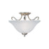 Maxim Basix Semi Flush Mount in Satin Nickel Finish Model: 10120FTSN