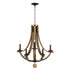 Maxim Basque Chandelier in Driftwood/Anthracite Finish Model: 20345DWAR