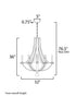 Maxim Basque Chandelier in Driftwood/Anthracite Finish Model: 20348DWAR