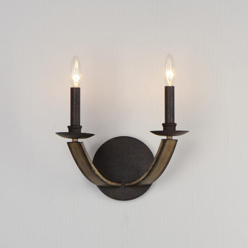Maxim Basque Wall Sconce in Driftwood/Anthracite Finish Model: 20341DWAR