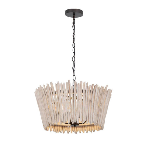 Maxim Baywood Chandelier in Textured Bronze Finish Model: 22424WWTBZ