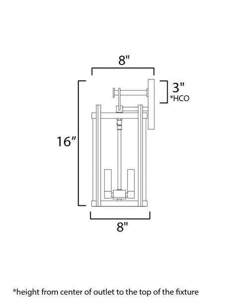 Maxim Belfry Outdoor Wall Mount in Black Finish Model: 30064CLBK