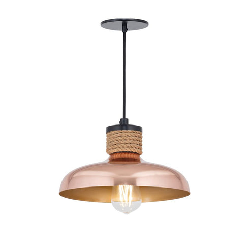 Maxim Bingham Single Pendant in Copper Finish Model: 22492CP
