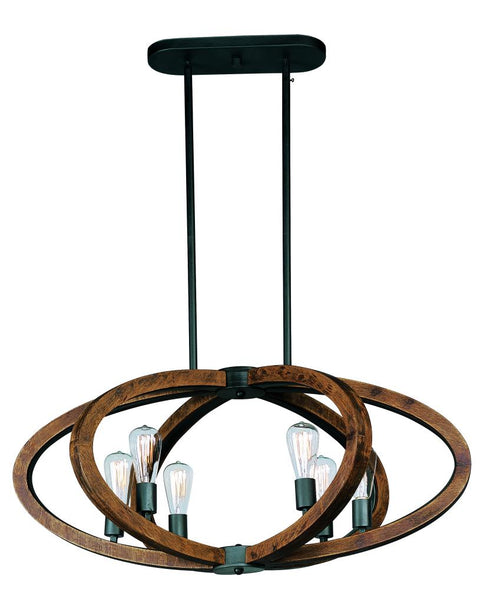 Maxim Bodega Bay Multi Light Pendant in Anthracite Finish Model: 20915APAR/BUL