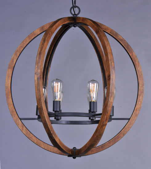 Maxim Bodega Bay Single Tier Chandelier in Anthracite Finish Model: 20918APAR