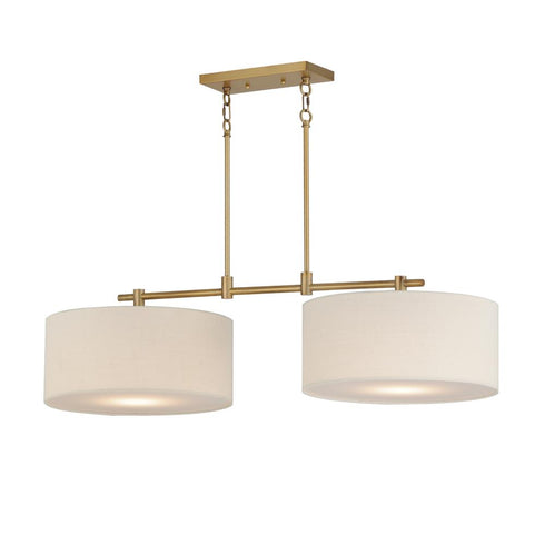 Maxim Bongo Linear Pendant in Natural Aged Brass Finish Model: 10016OMNAB