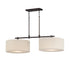Maxim Bongo Linear Pendant in Natural Aged Brass Finish Model: 10016OMNAB