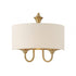 Maxim Bongo Wall Sconce in Natural Aged Brass Finish Model: 10012OMNAB