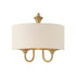 Maxim Bongo Wall Sconce in Natural Aged Brass Finish Model: 10012OMNAB