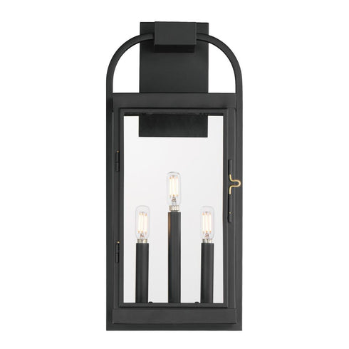 Maxim Bonham Outdoor Wall Mount in Black Finish Model: 30804CLBK