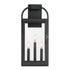 Maxim Bonham Outdoor Wall Mount in Black Finish Model: 30804CLBK