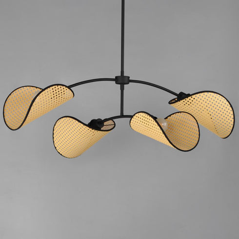 Maxim Bonnet Multi Light Pendant in Black Finish Model: 12634NABK