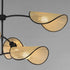 Maxim Bonnet Multi Light Pendant in Black Finish Model: 12636NABK