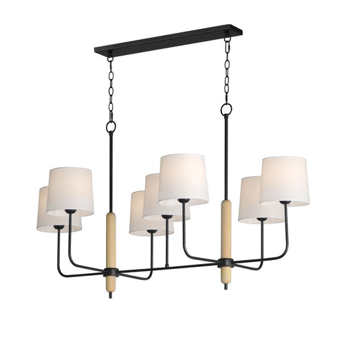 Maxim Bozeman Linear Pendant in Natural Wood Finish Model: 11867OFNWD