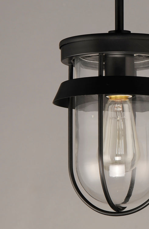 Maxim Breakwater Semi Flush Mount in Black Finish Model: 10268CLBK