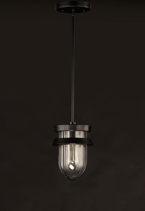 Maxim Breakwater Semi Flush Mount in Black Finish Model: 10268CLBK