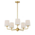 Maxim Bristol Single Tier Chandelier in Anthracite Finish Model: 12095SWAR