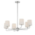 Maxim Bristol Single Tier Chandelier in Satin Brass Finish Model: 12096SWSBR