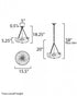 Maxim Bundt Semi Flush Mount in Whit Natural Aged Brass Finish Model: 22652WTNAB