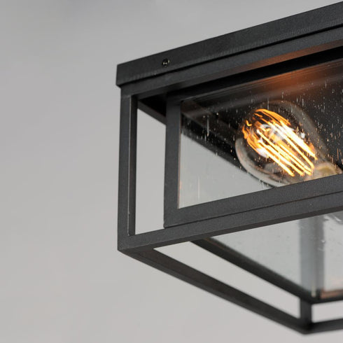 Maxim Cabana Outdoor Flush Mount in Black Finish Model: 3031CDBK