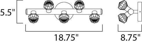 Maxim Cabana Outdoor Wall Mount in Black Finish Model: 3035CDBK