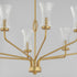 Maxim Camelot Chandelier in Natural Aged Brass Finish Model: 16158CRNAB