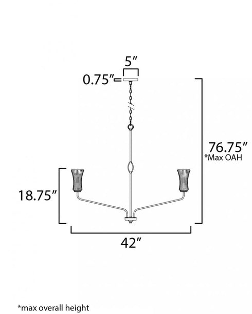 Maxim Camelot Chandelier in Natural Aged Brass Finish Model: 16158CRNAB