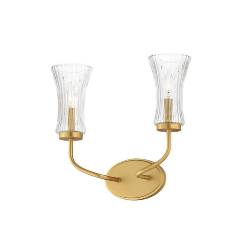 Maxim Camelot Wall Sconce in Natural Aged Brass Finish Model: 16152CRNAB
