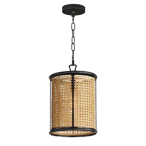 Maxim Cane Single Pendant in Black Finish Model: 14471NABK