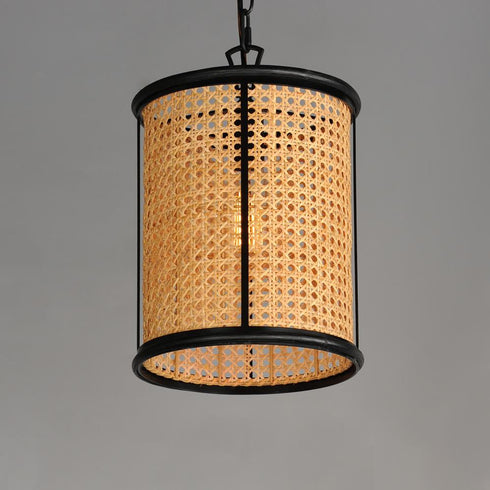 Maxim Cane Single Pendant in Black Finish Model: 14471NABK