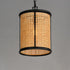 Maxim Cane Single Pendant in Black Finish Model: 14471NABK
