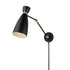 Maxim Carillon Wall Sconce in Black / Satin Brass Finish Model: 11300BKSBR
