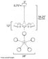 Maxim Carlo Chandelier in Dark Bronze, Leather, Heritage Brass Finish Model: 25175DBZHR