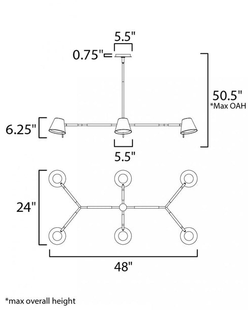 Maxim Carlo Chandelier in Dark Bronze, Leather, Heritage Brass Finish Model: 25176DBZHR